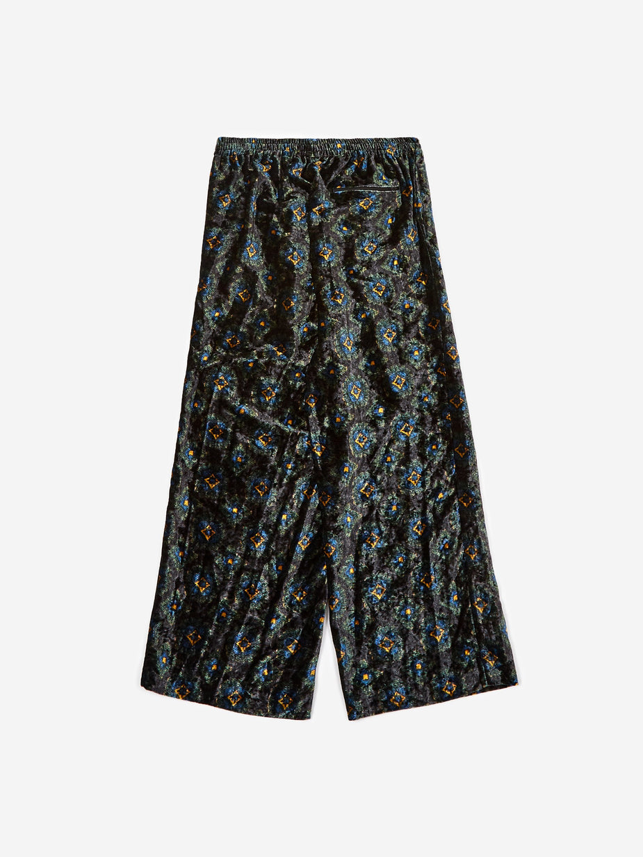 TOGA Virilis TOGA VIRILIS Velvet Print Pant - Black - Black