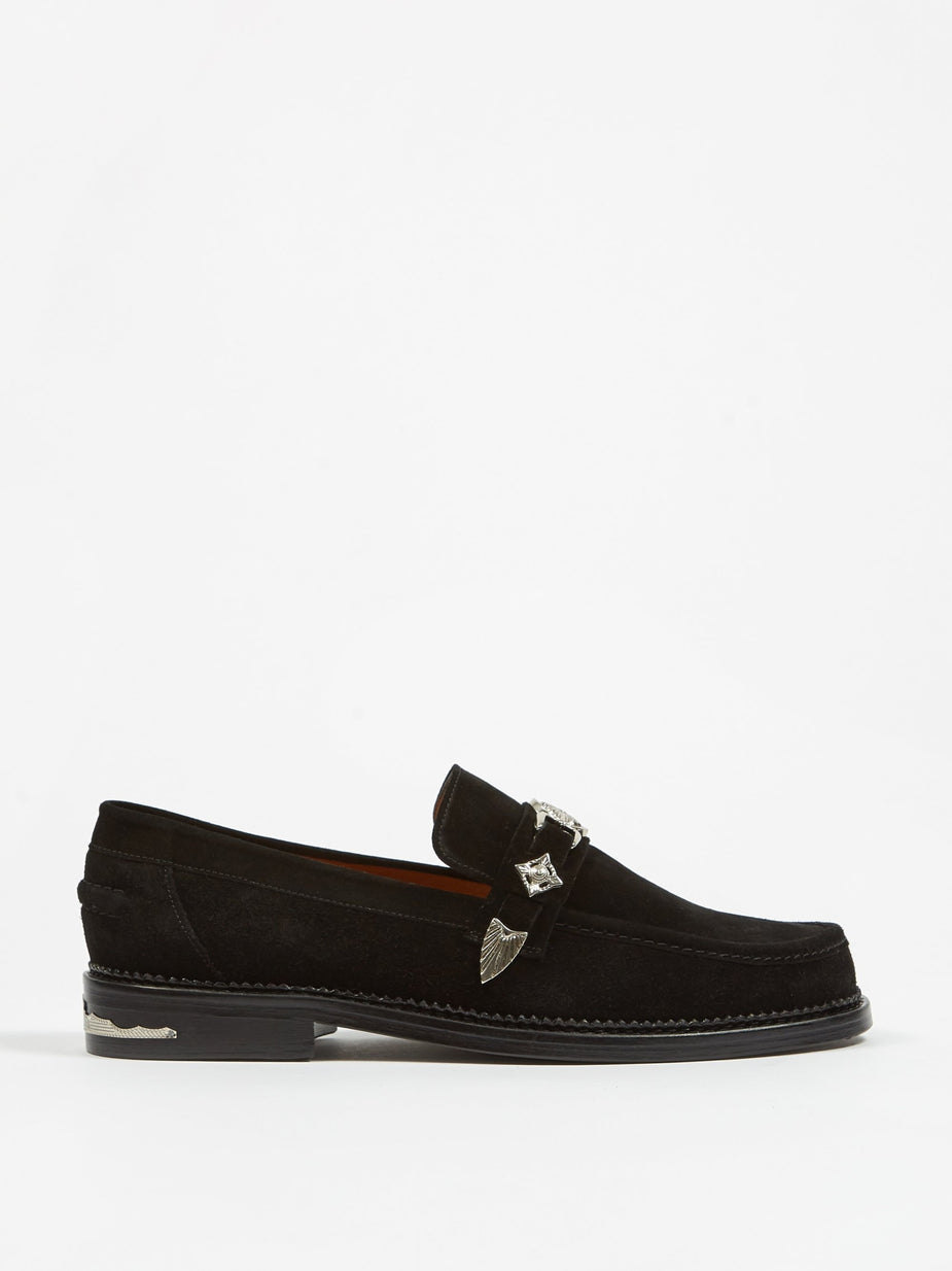 TOGA Virilis TOGA Virilis Suede Loafer - Black - Black