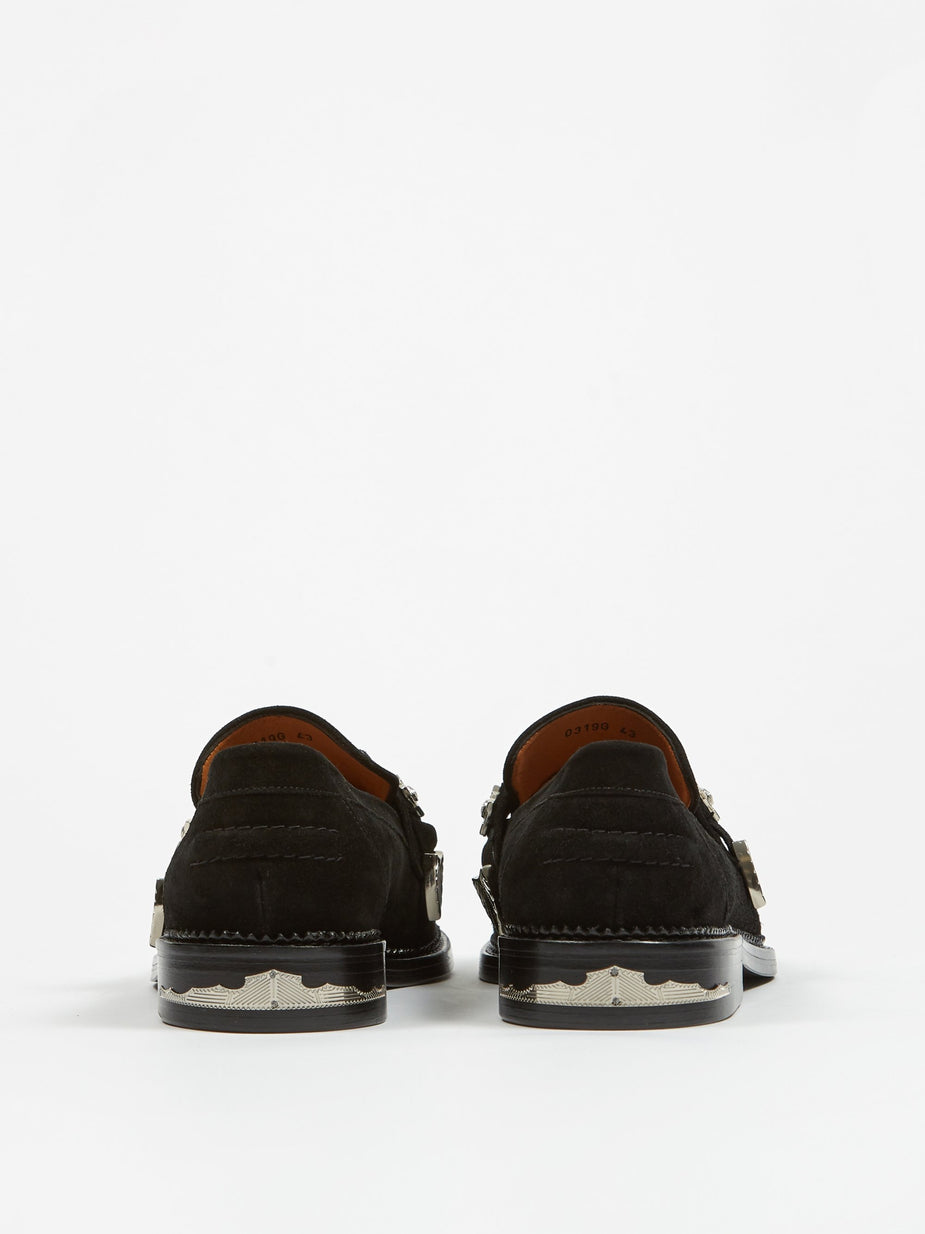 TOGA Virilis TOGA Virilis Suede Loafer - Black - Black