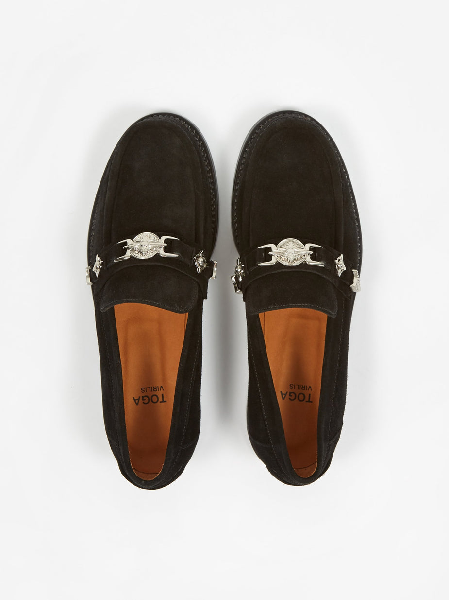 TOGA Virilis TOGA Virilis Suede Loafer - Black - Black