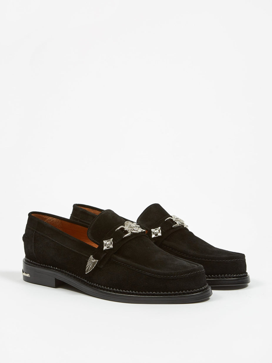 TOGA Virilis TOGA Virilis Suede Loafer - Black - Black