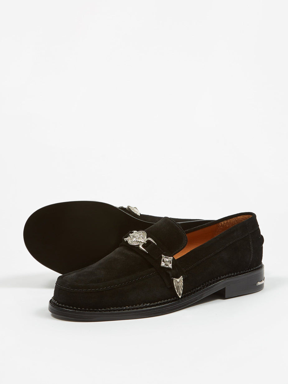 TOGA Virilis TOGA Virilis Suede Loafer - Black - Black