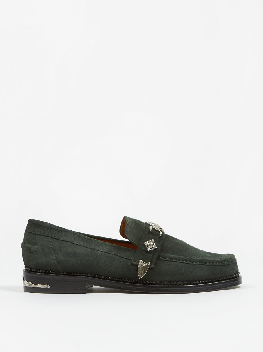 TOGA Virilis TOGA Virilis Suede Loafer - Green - Green
