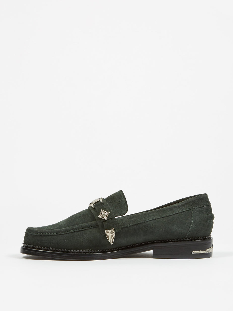 TOGA Virilis TOGA Virilis Suede Loafer - Green - Green