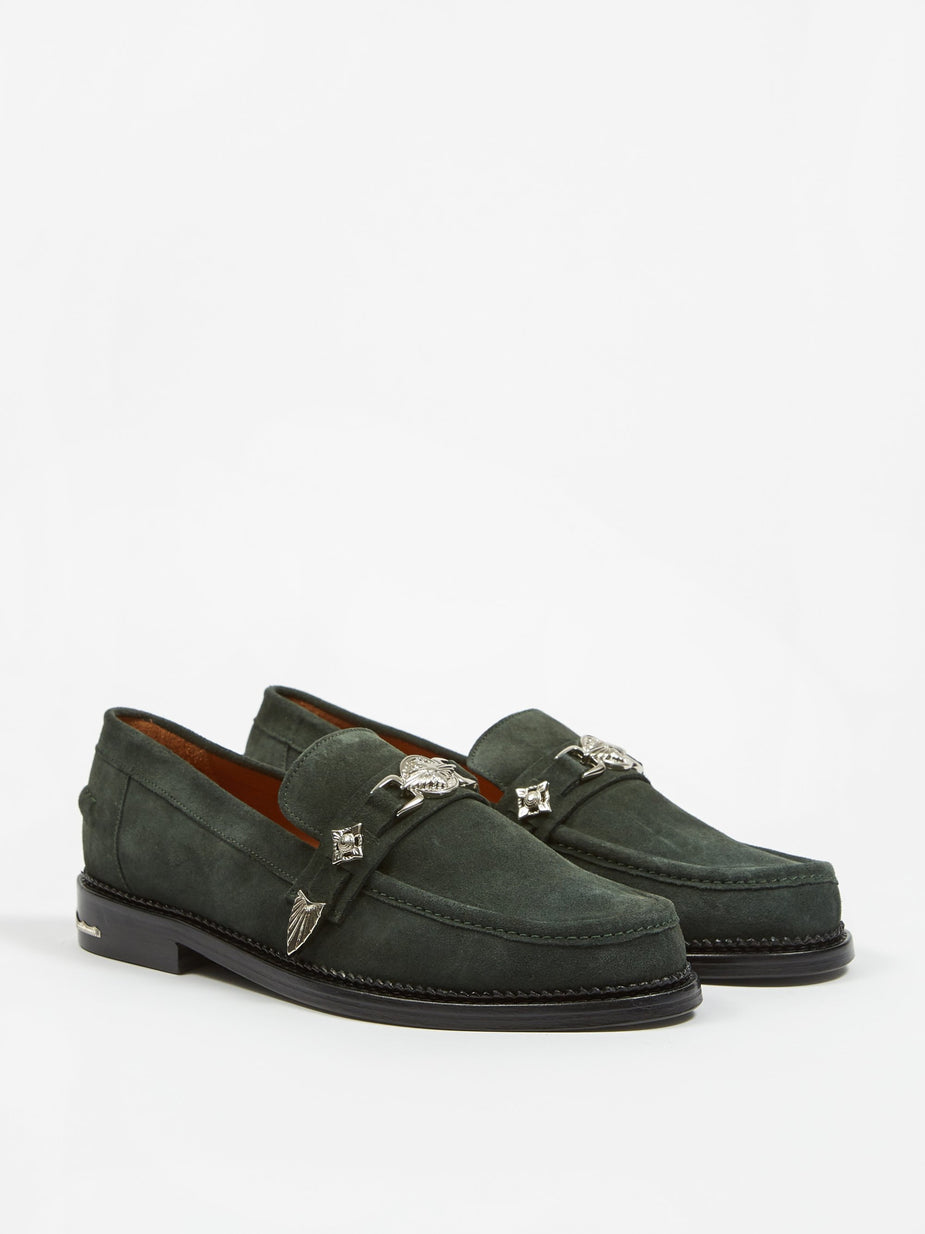 TOGA Virilis TOGA Virilis Suede Loafer - Green - Green