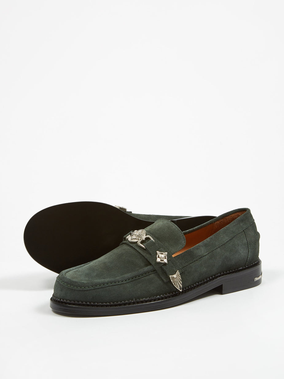 TOGA Virilis TOGA Virilis Suede Loafer - Green - Green