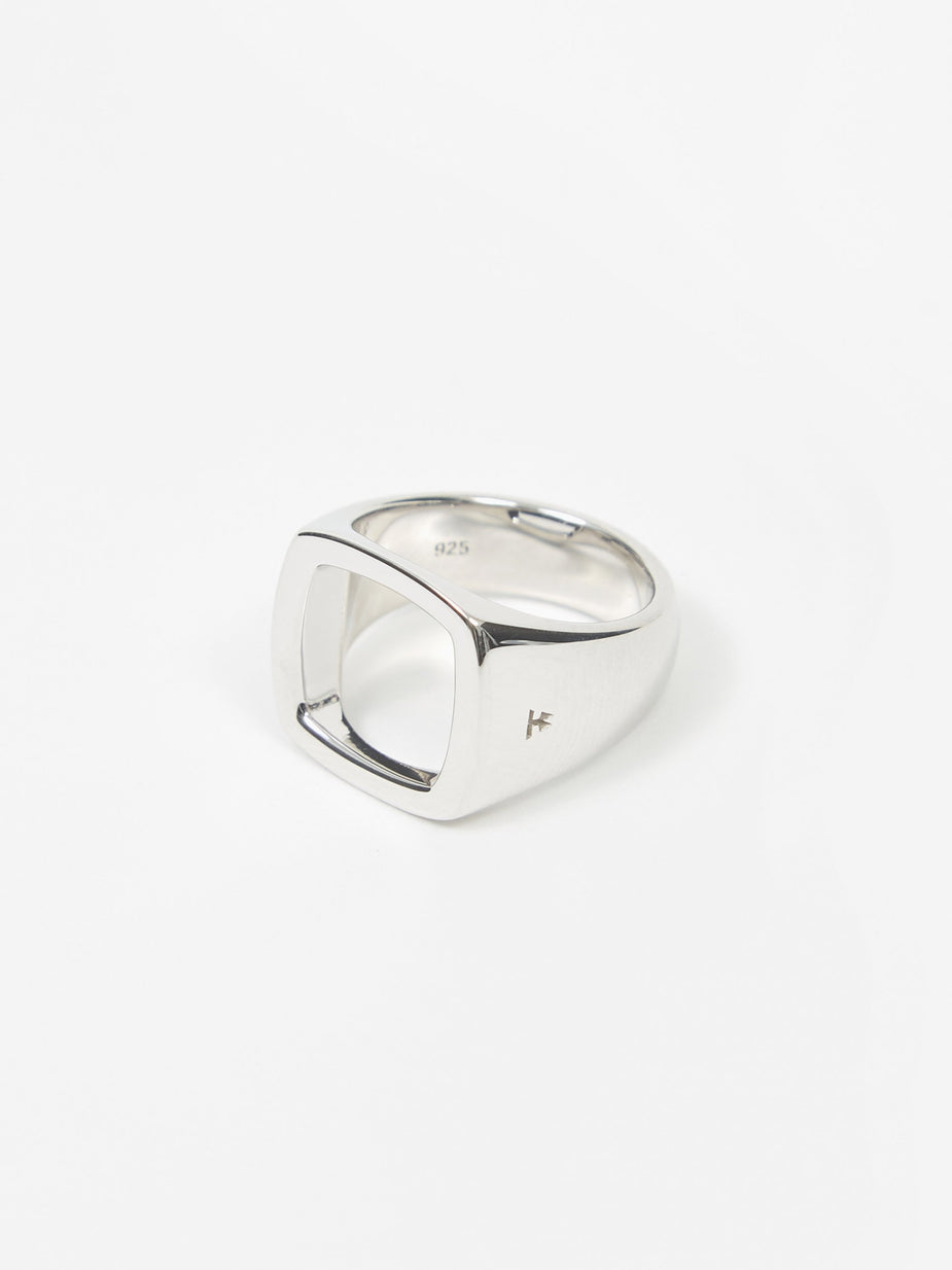 Tom Wood Tom Wood Cushion Open Ring - Sterling Silver - Silver