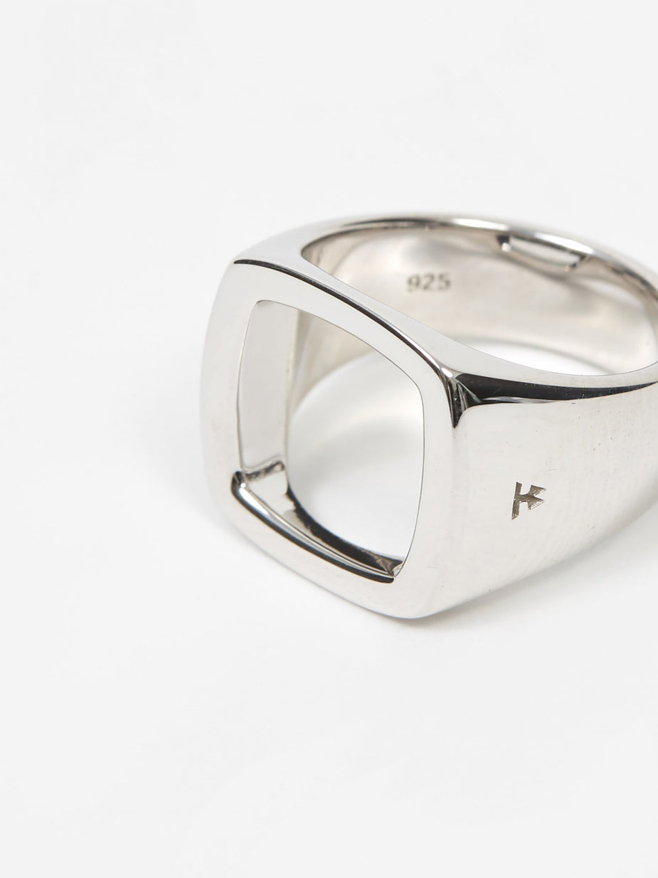 Tom Wood Tom Wood Cushion Open Ring - Sterling Silver - Silver