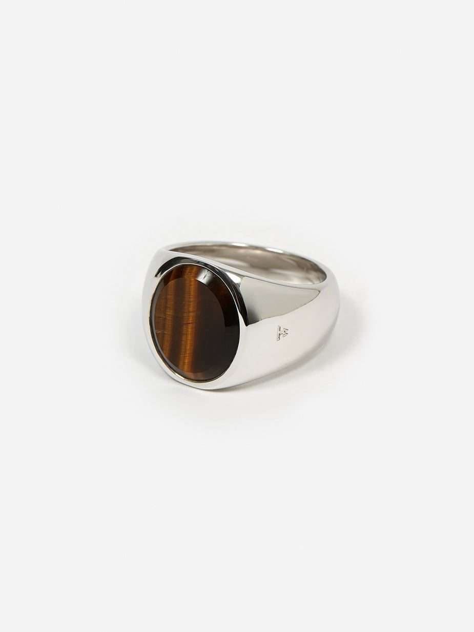 Tom Wood Tom Wood Oval Ring - Tiger Eye - Animal Print