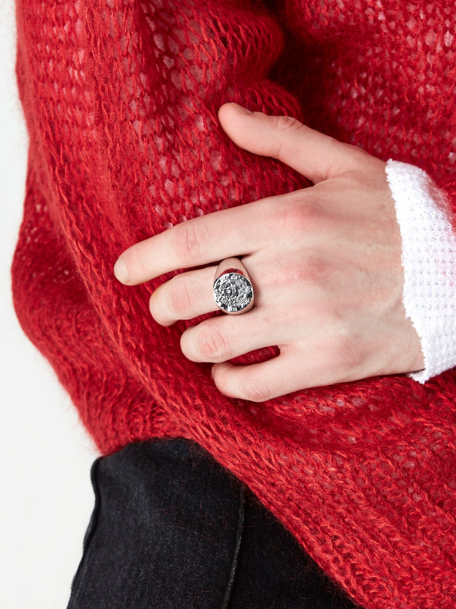 Tom Wood Tom Wood Silk Coin Ring - Sterling Silver - Silver