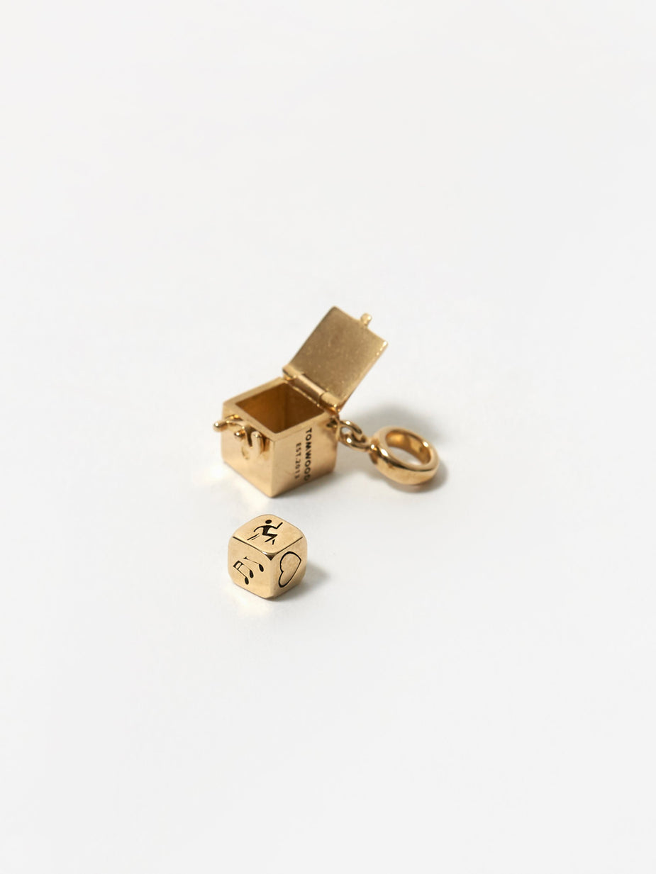 Tom Wood Tom Wood Box Charm - Gold - Gold