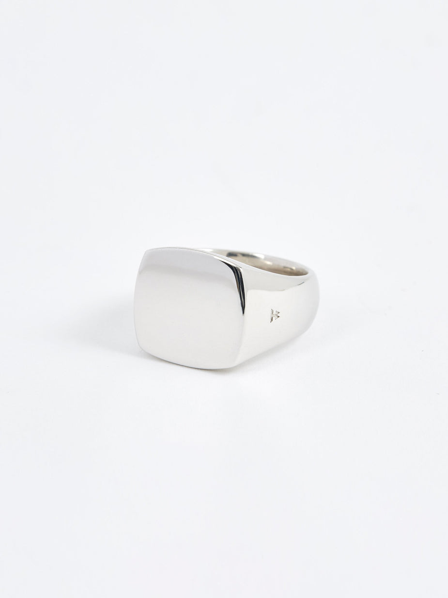 Tom Wood Tom Wood Polished Cushion Ring - Silver - Silver
