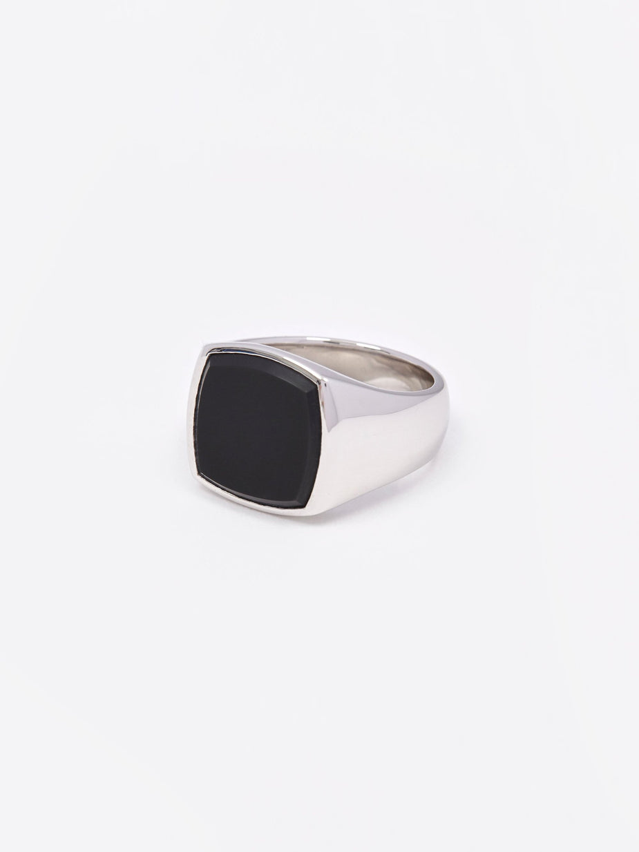 Tom Wood Tom Wood Cushion Ring - Black - Black