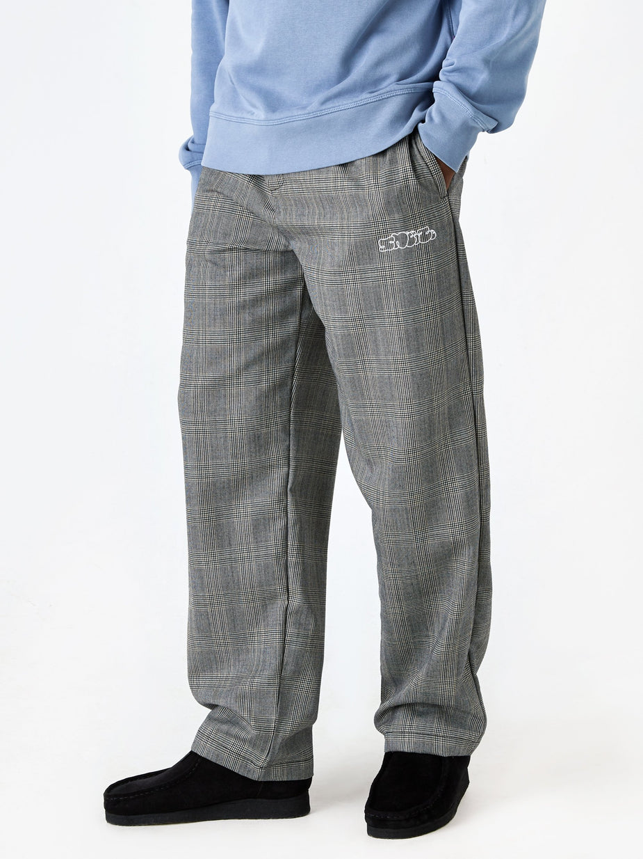 Très Bien Tres Bien x Sneeze Checked Wool Trouser - Grey - Grey