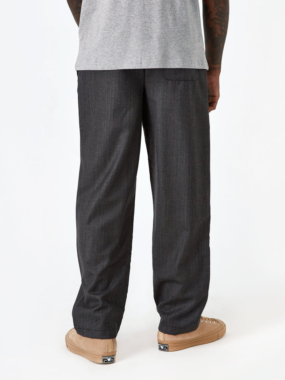 Très Bien Tres Bien x Sneeze Checked Wool Trouser - Navy - Blue