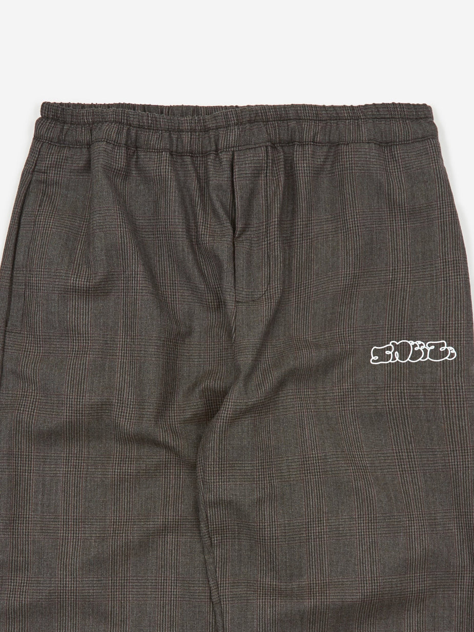 Très Bien Tres Bien x Sneeze Checked Wool Trouser - Navy - Blue