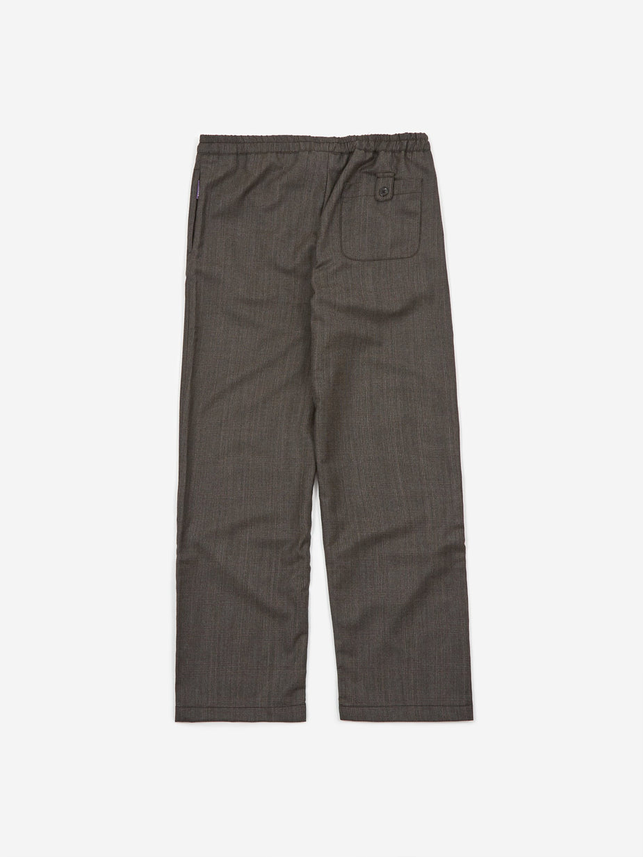Très Bien Tres Bien x Sneeze Checked Wool Trouser - Navy - Blue