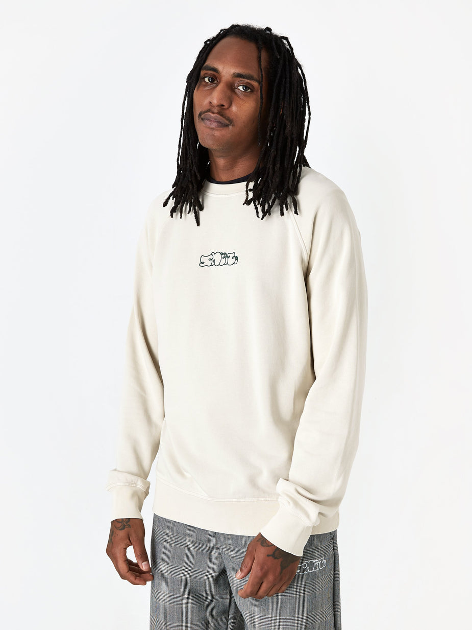 Très Bien Tres Bien x Sneeze Overdye Logo Crewneck Sweatshirt - Oatmeal - Other