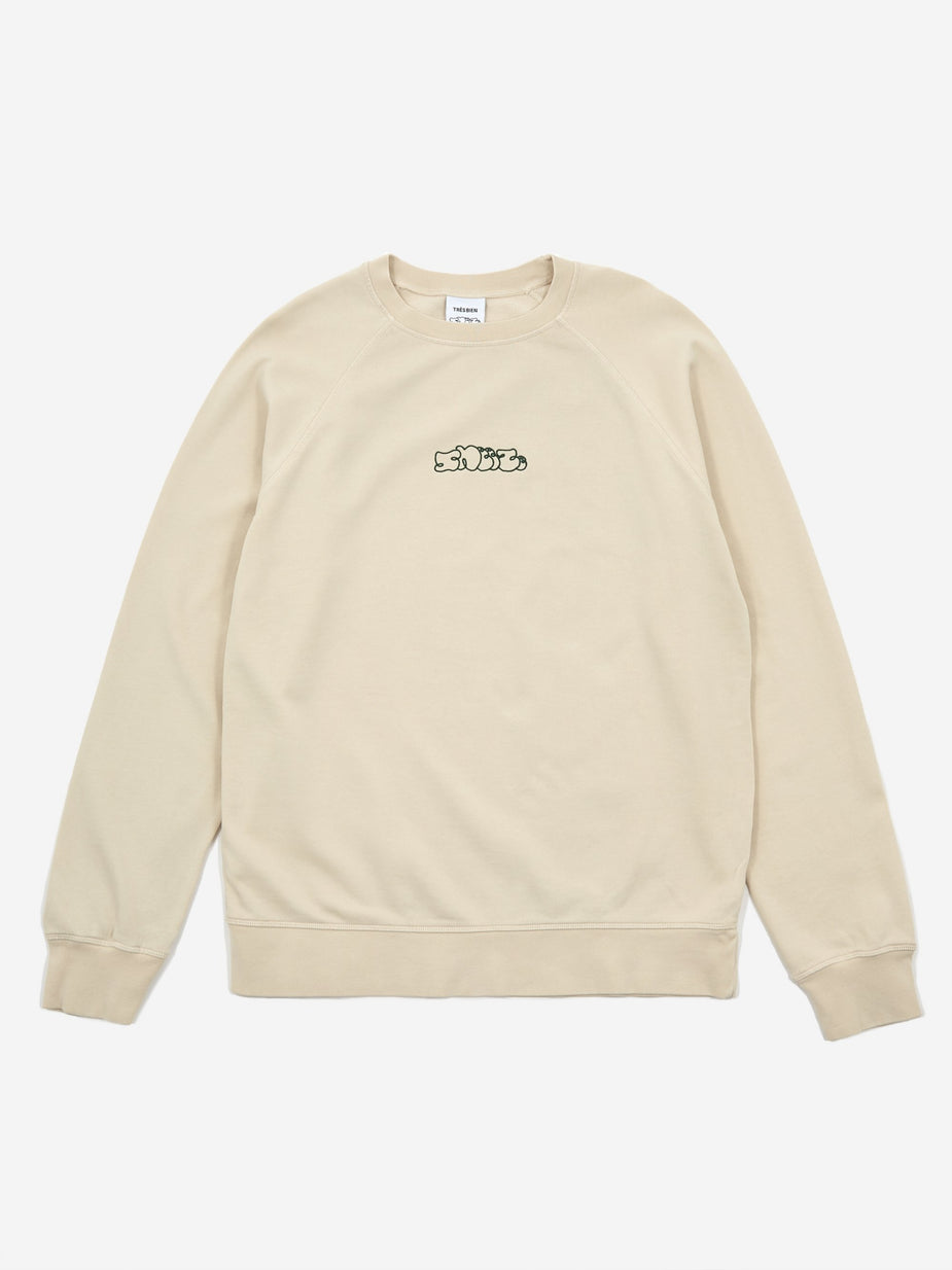 Très Bien Tres Bien x Sneeze Overdye Logo Crewneck Sweatshirt - Oatmeal - Other