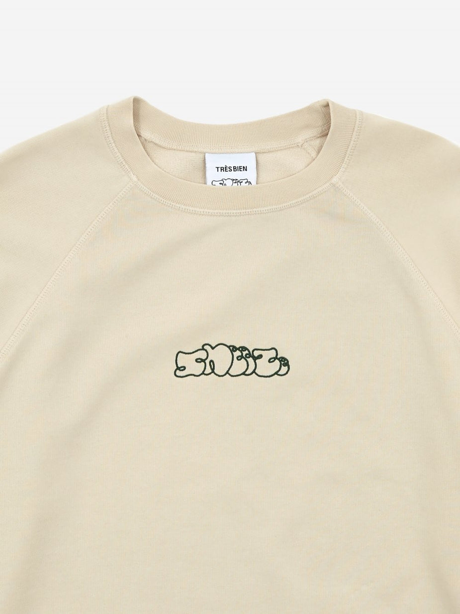 Très Bien Tres Bien x Sneeze Overdye Logo Crewneck Sweatshirt - Oatmeal - Other