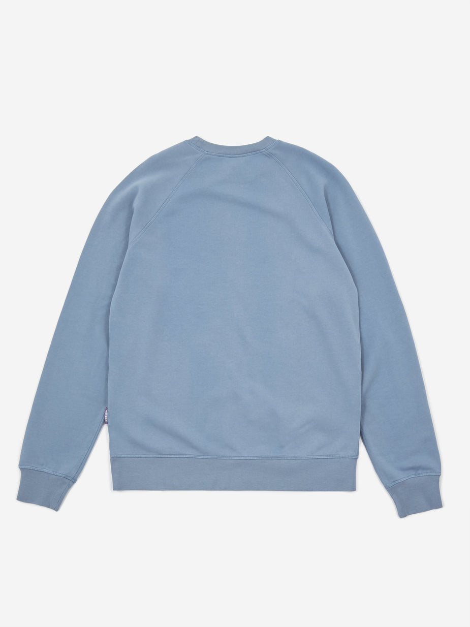 Très Bien Tres Bien x Sneeze Overdye Logo Crewneck Sweatshirt - Stone Blue - Blue