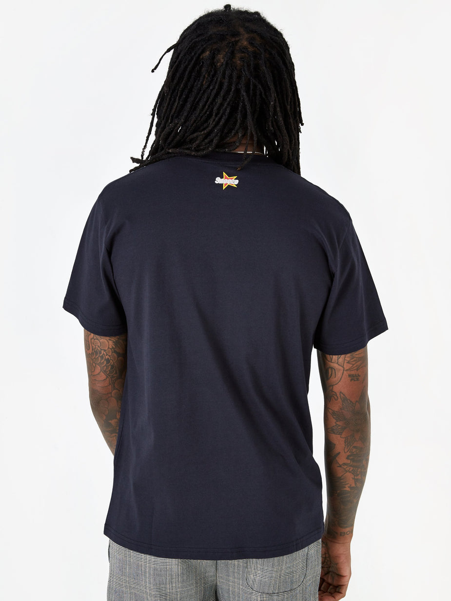 Très Bien Tres Bien x Sneeze Stunt T-Shirt - Navy - Blue