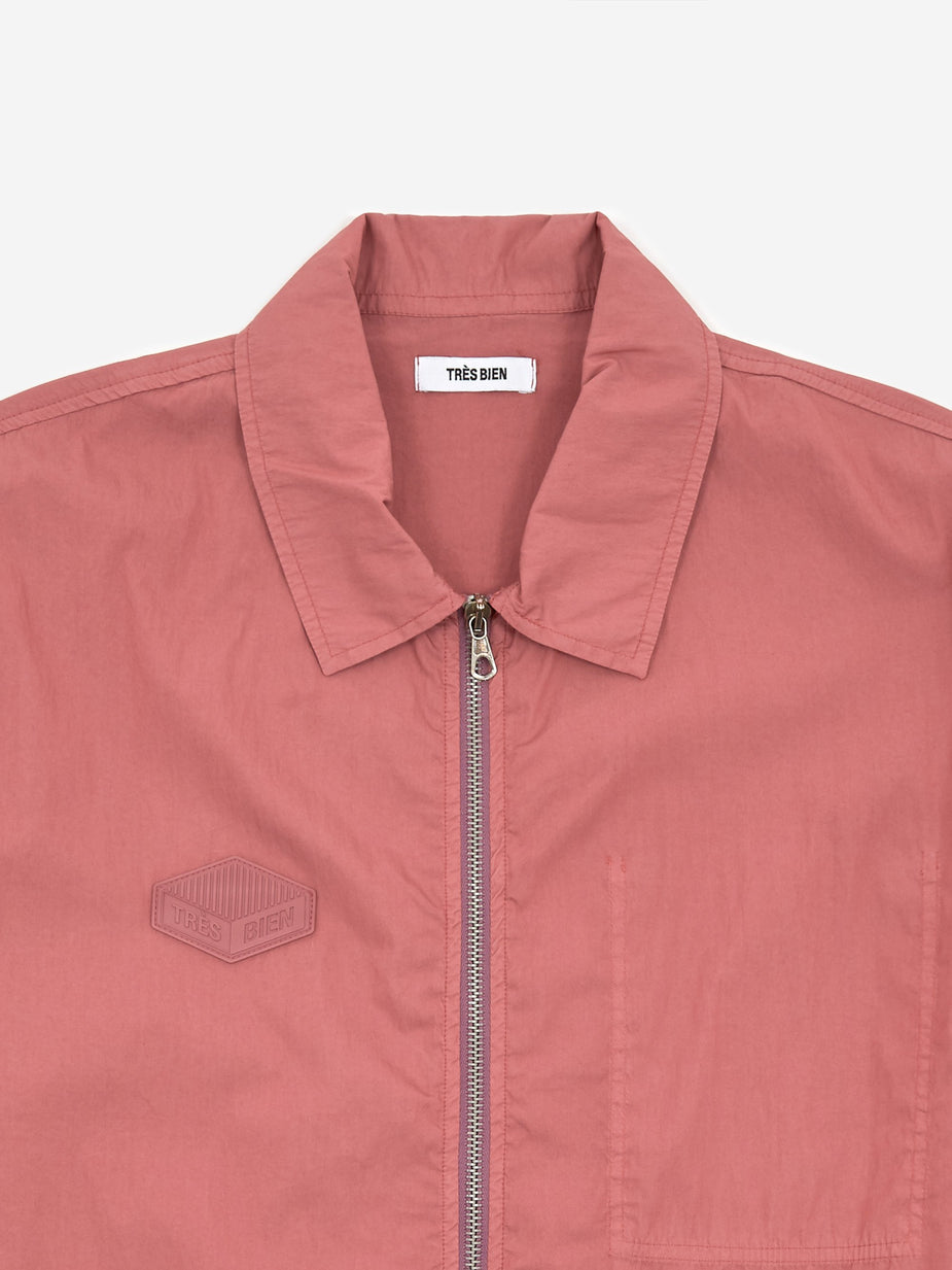 Très Bien Tres Bien Zip Overdye Jacket - Mauve - Other