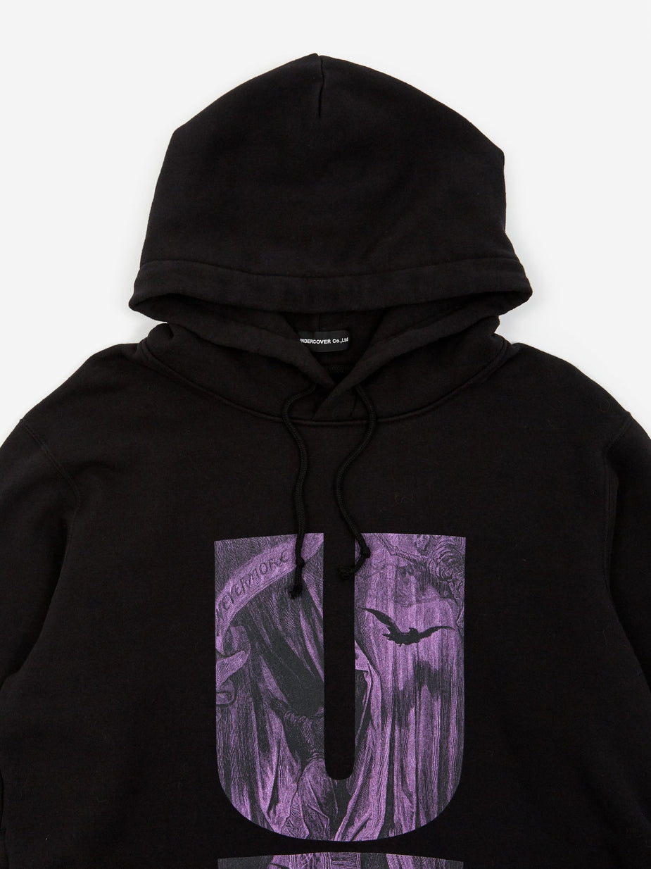 Undercover Undercover Hooded Sweatshirt (UCX4893-2) - Black - Black