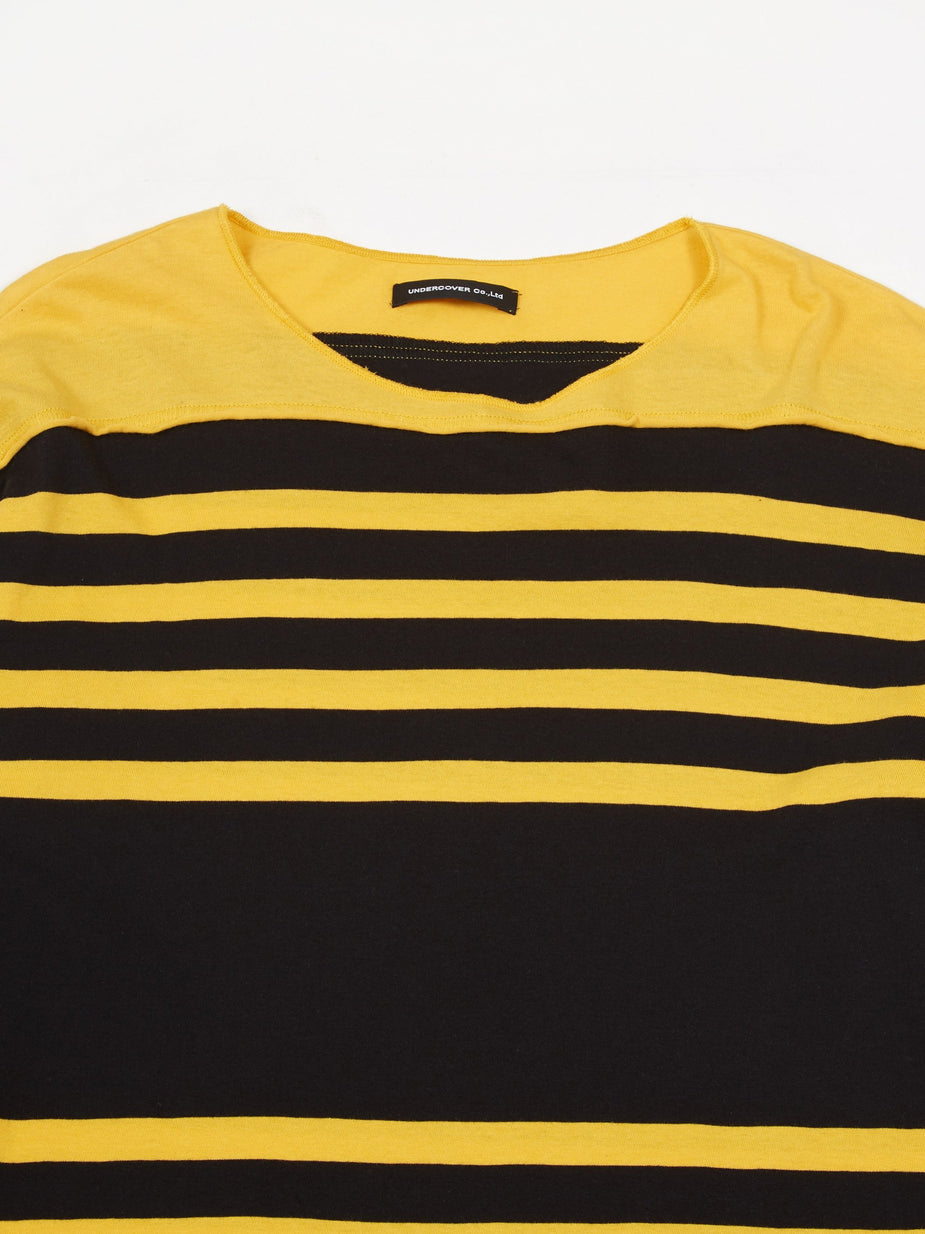 Undercover Undercover Striped Longsleeve T-Shirt UCW4813 - Yellow Border - Yellow