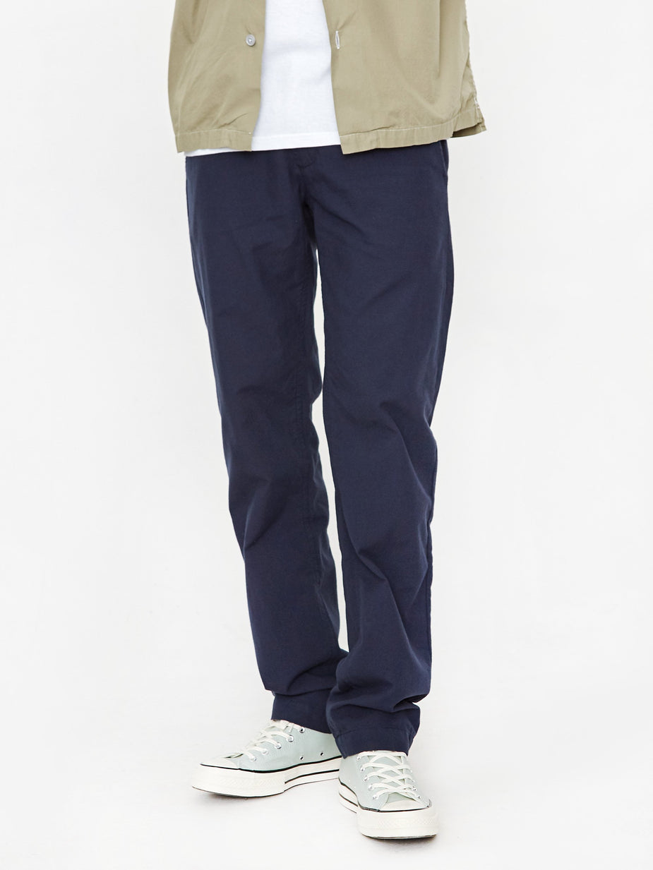 Universal Works Universal Works Aston Pant - Navy Cotton Suiting - Blue