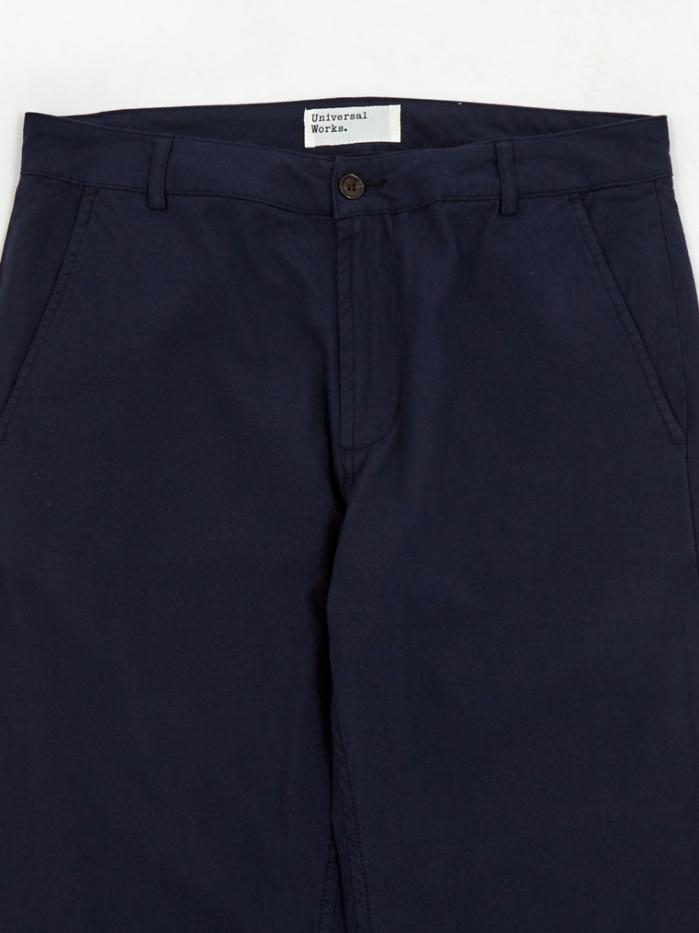 Universal Works Universal Works Aston Pant - Navy Cotton Suiting - Blue