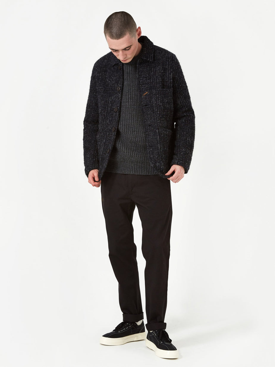 Universal Works Universal Works Bakers Jacket - Navy Plaid - Blue