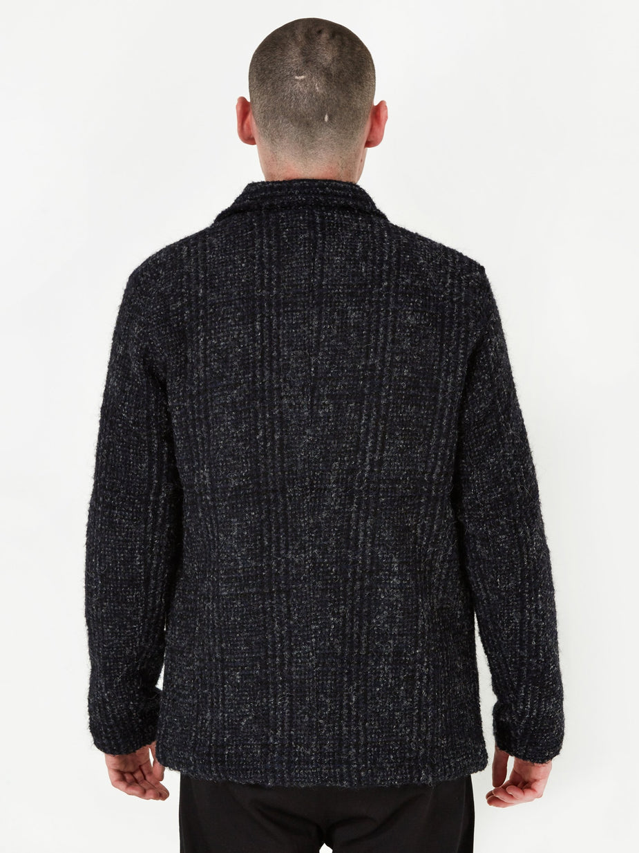 Universal Works Universal Works Bakers Jacket - Navy Plaid - Blue