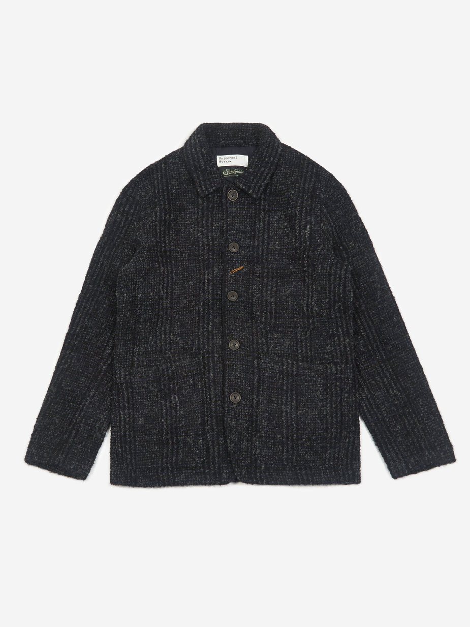 Universal Works Universal Works Bakers Jacket - Navy Plaid - Blue
