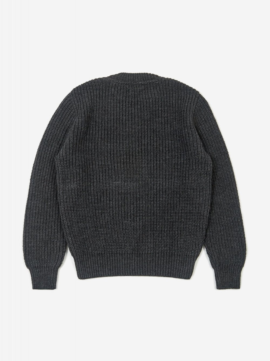 Universal Works Universal Works Crew Neck Jumper - Charcoal - Grey