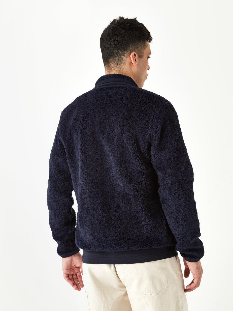 Universal Works Universal Works Lancaster Mountain Fleece Jacket - Navy - Blue