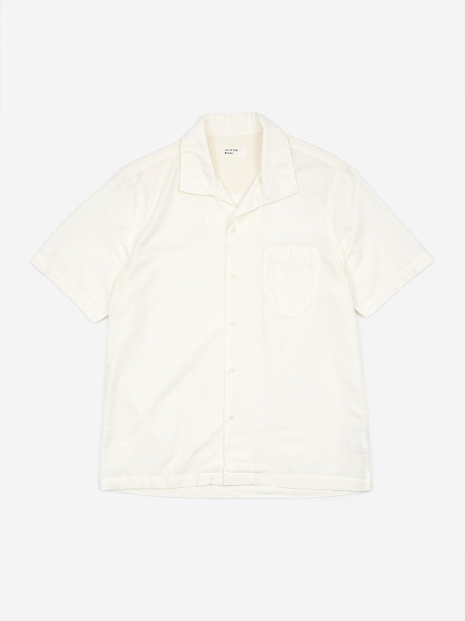 Universal Works Universal Works Open Collar Shirt - Ecru - Neutrals