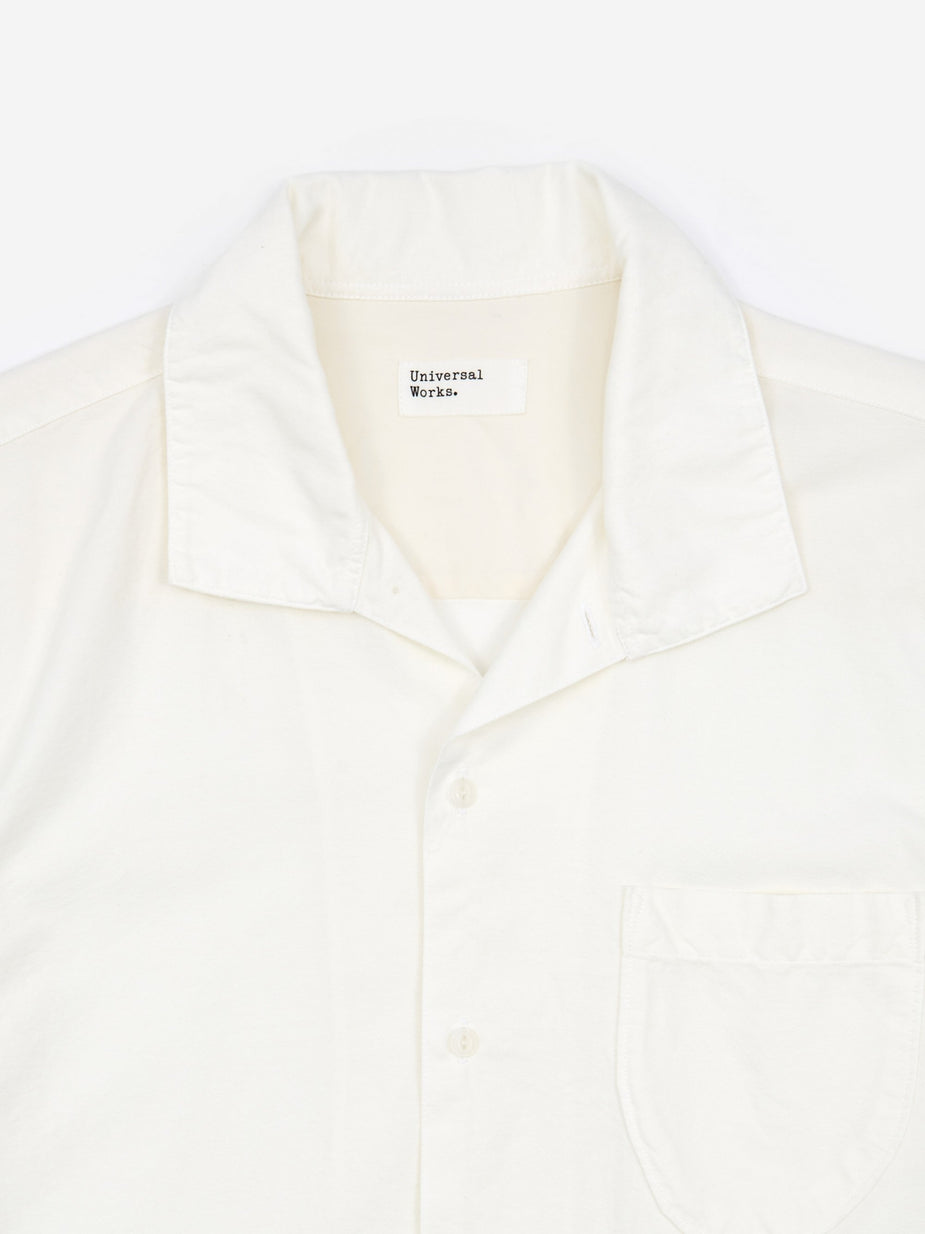 Universal Works Universal Works Open Collar Shirt - Ecru - Neutrals