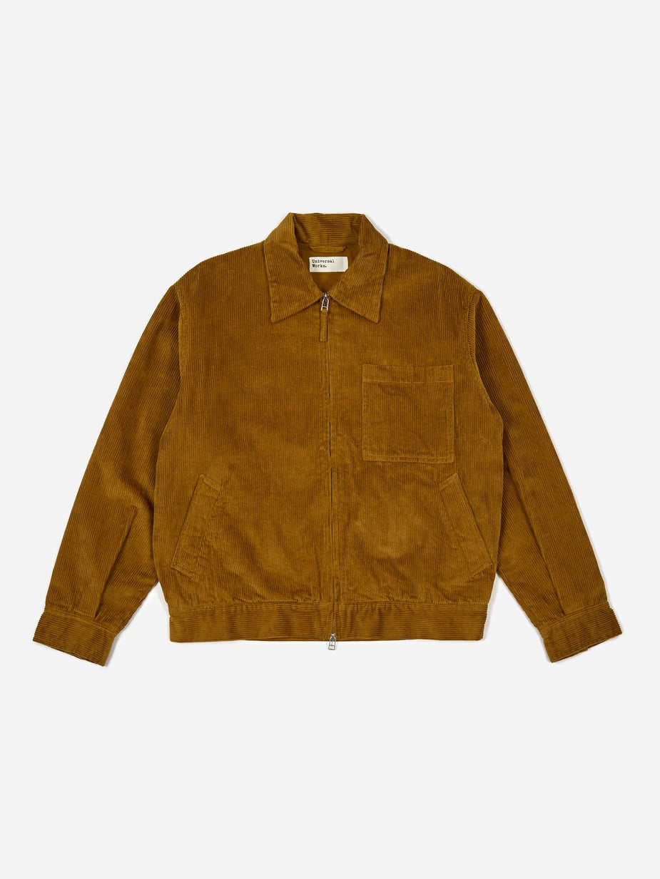 Universal Works Universal Works Rose Bowl Jacket - Mustard Cord - Yellow
