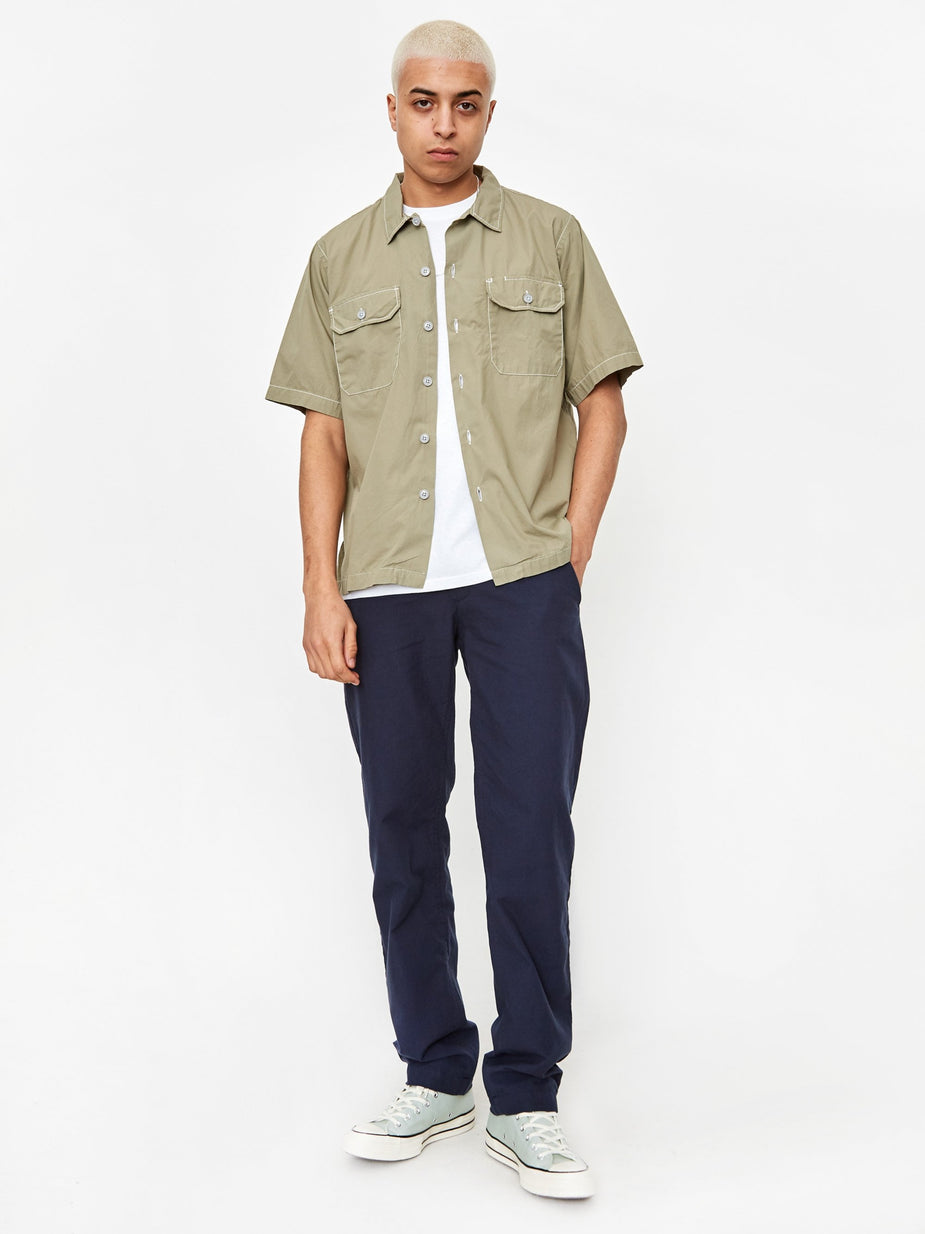 Universal Works Universal Works Utility Shortsleeve Shirt - Poplin Lauren - Other