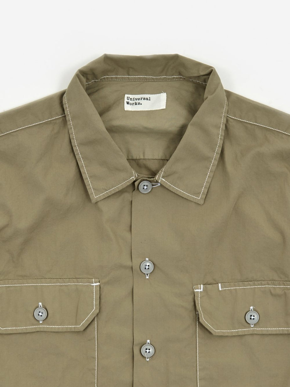 Universal Works Universal Works Utility Shortsleeve Shirt - Poplin Lauren - Other