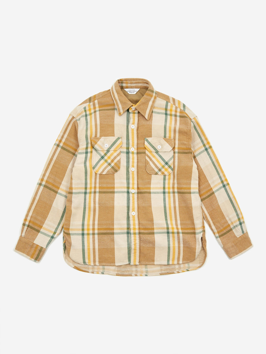 Unused Unused Checked Shirt - Beige - Other