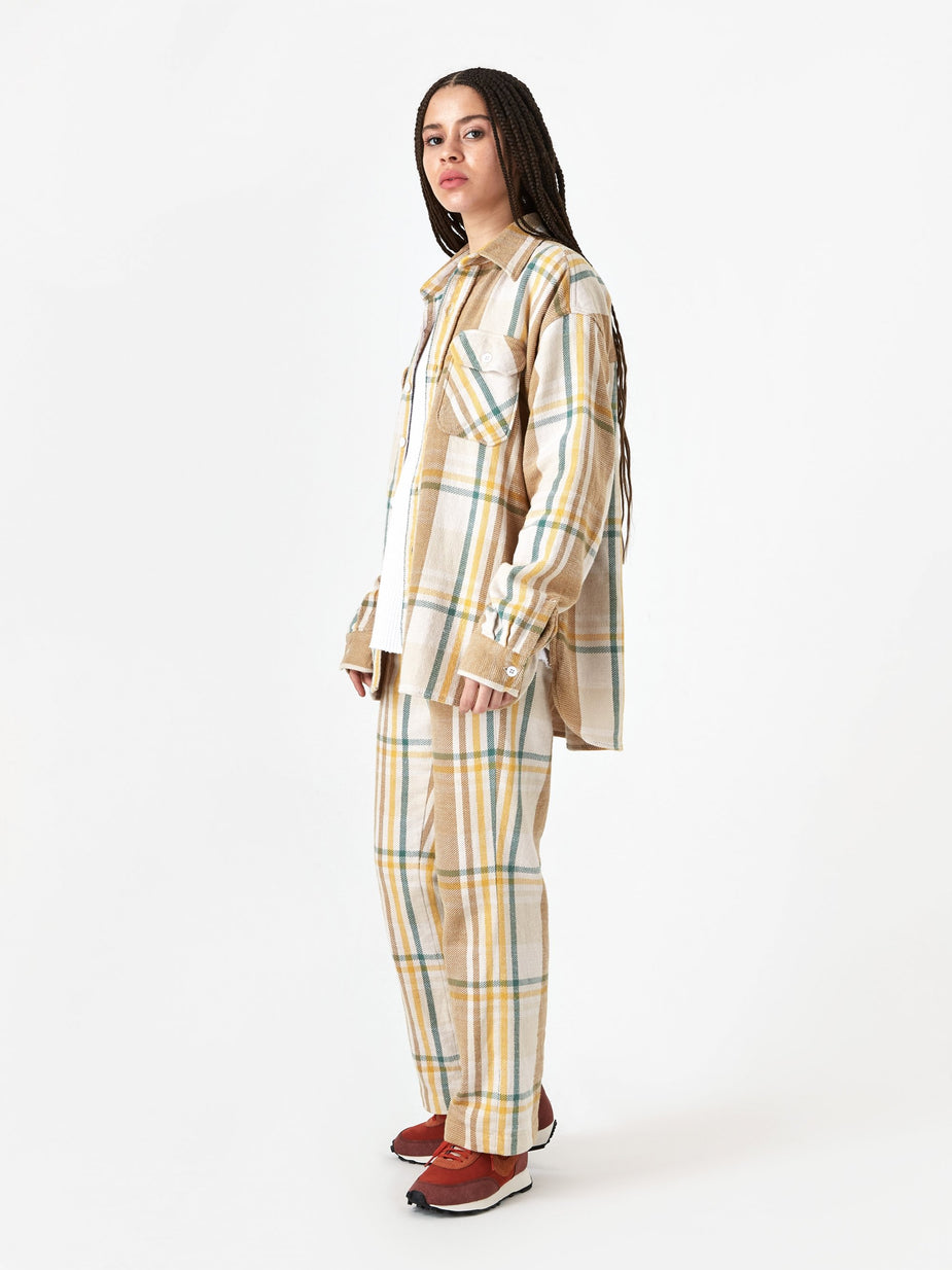 Unused Unused Checked Shirt - Beige - Other