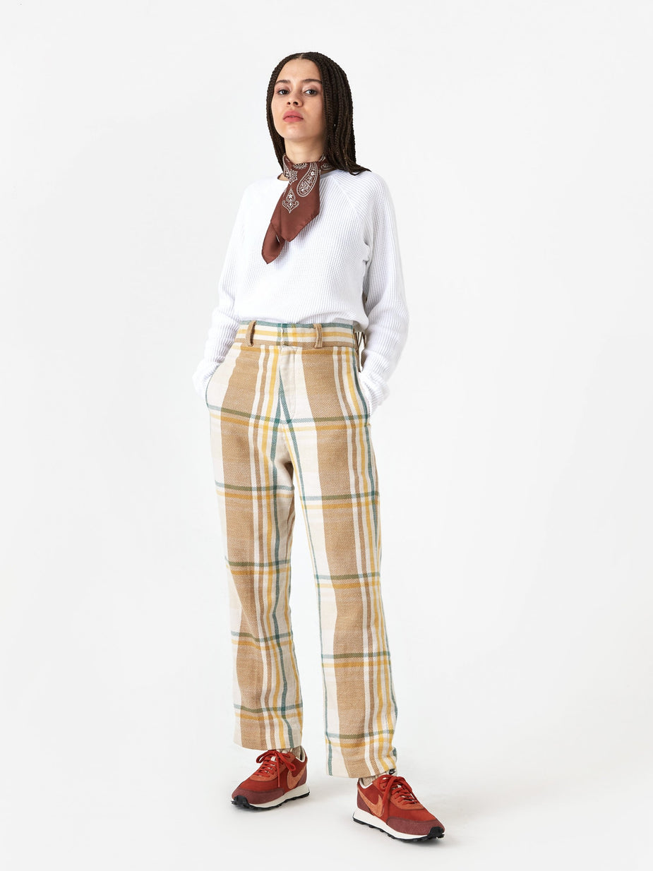 Unused Unused Checked Trouser - Beige - Other