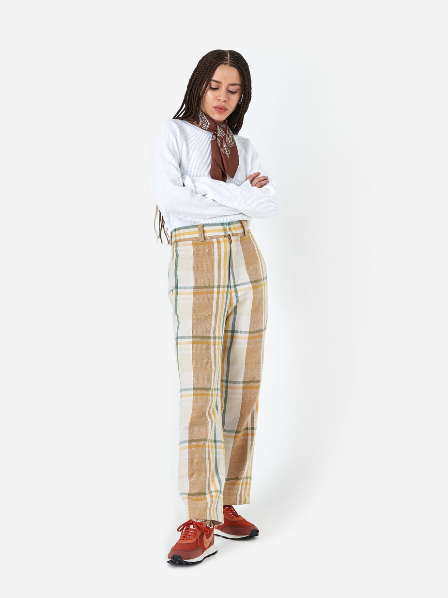 Unused Unused Checked Trouser - Beige - Other