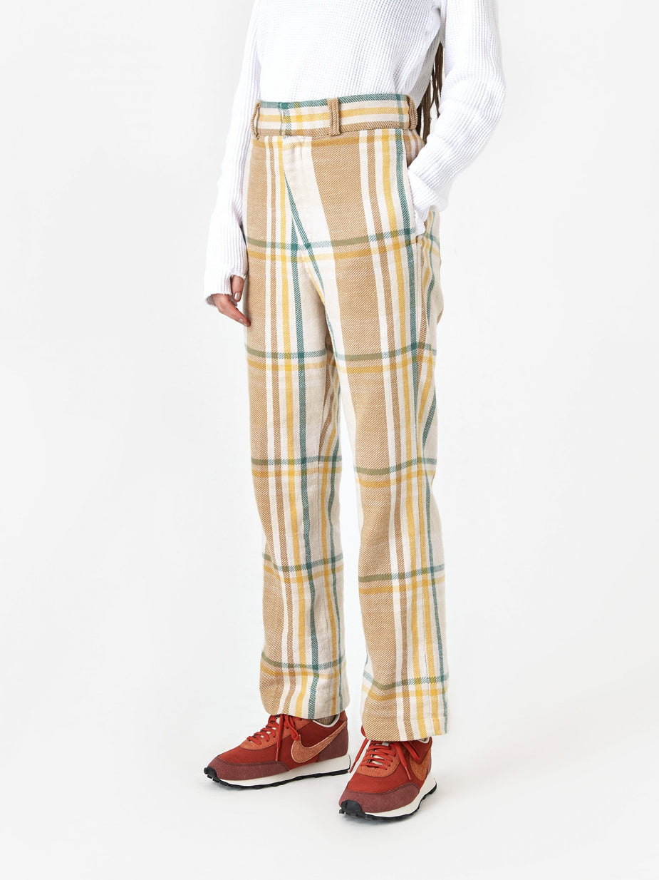 Unused Unused Checked Trouser - Beige - Other