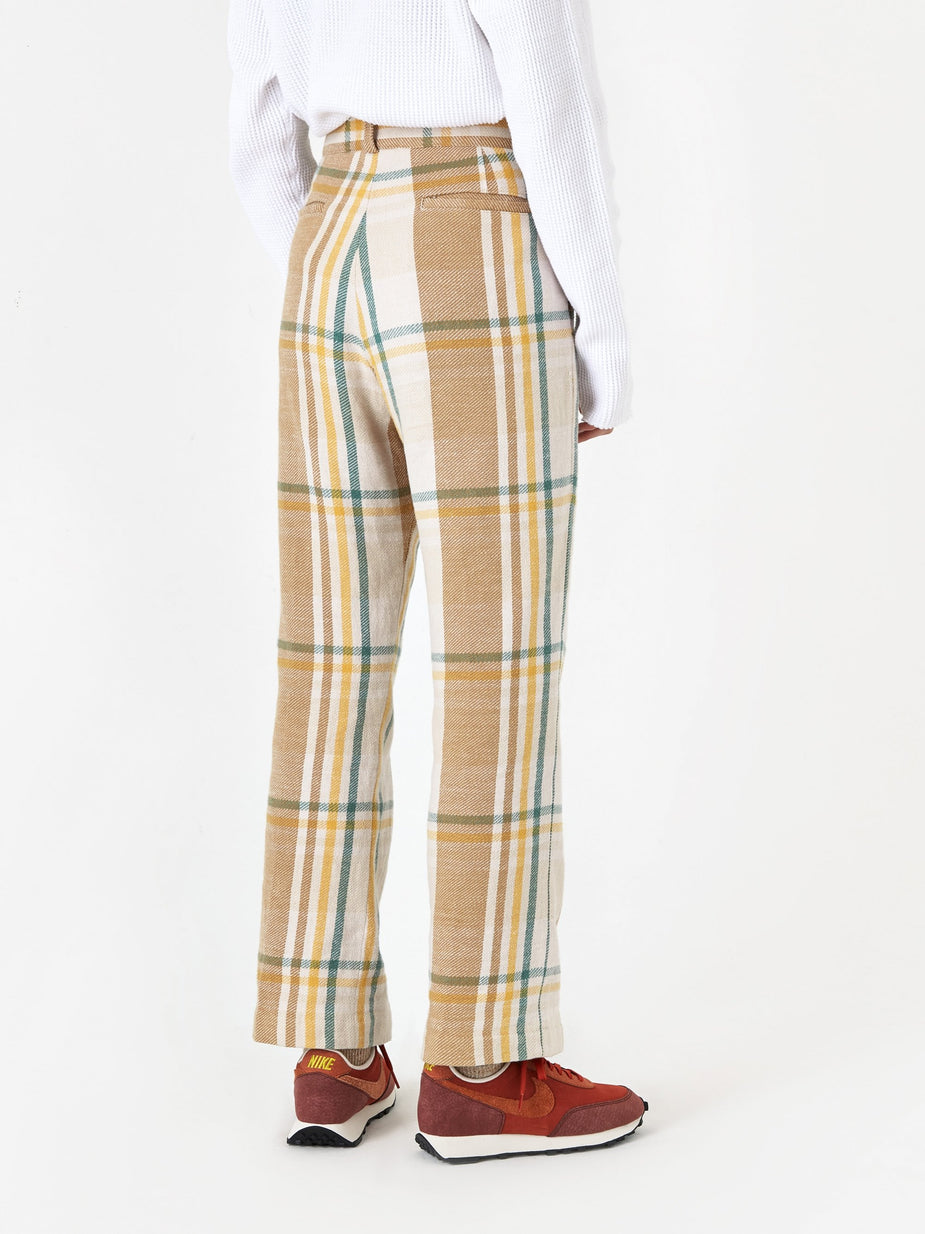 Unused Unused Checked Trouser - Beige - Other