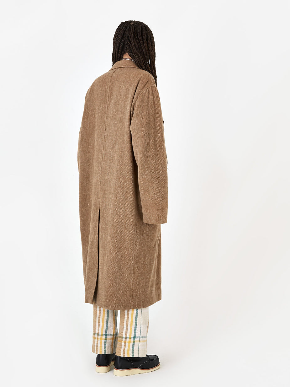 Unused Unused Oversized Coat - Beige - Other