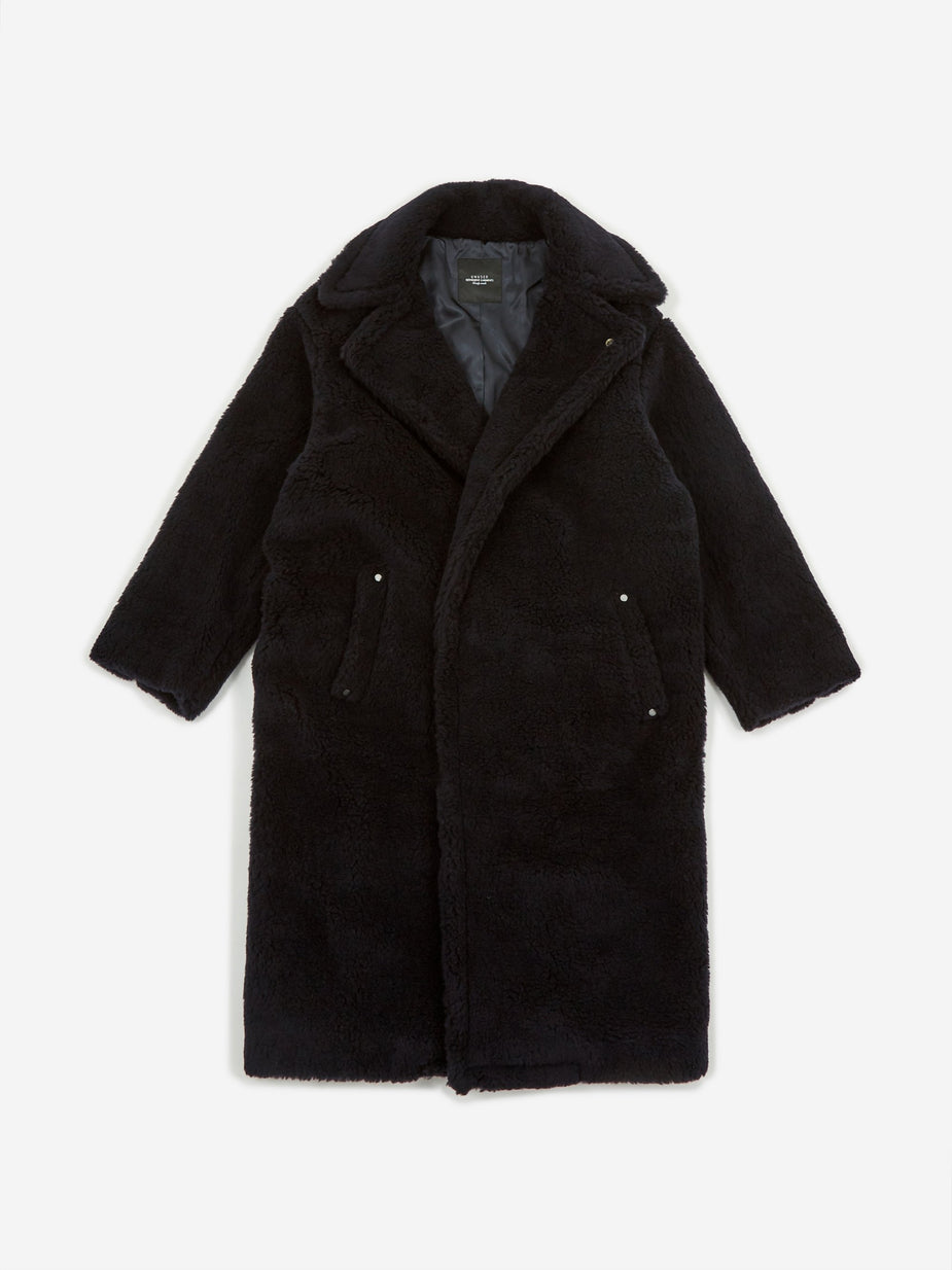 Unused Unused Oversized Coat (US1668) - Navy - Other