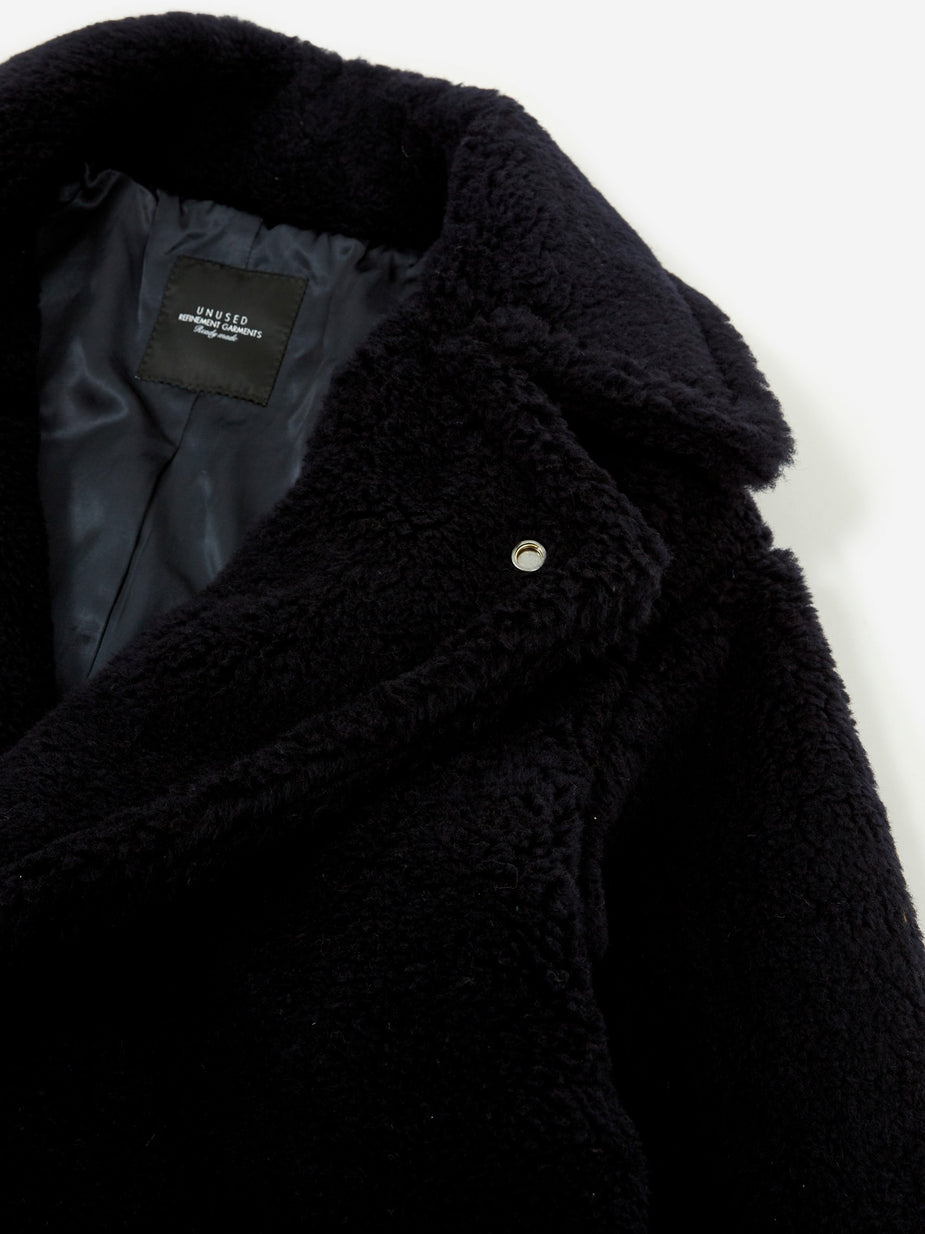Unused Unused Oversized Coat (US1668) - Navy - Other